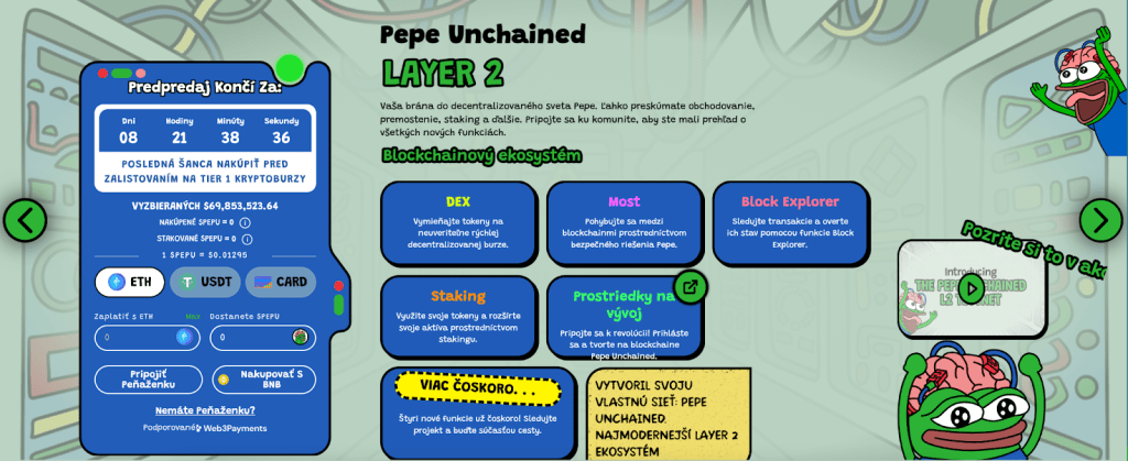 pepe unchained platforma